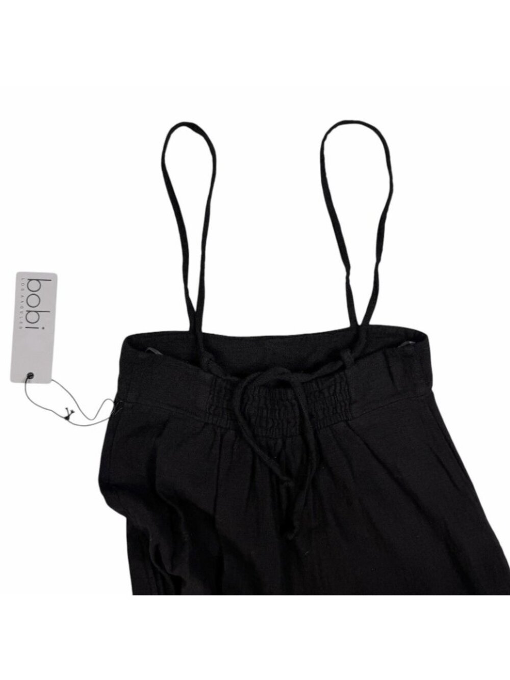 BOBI Overall Pants Size Small Black Wide Leg Ultra High Rise Waist 51E-389015 - Picture 5 of 10